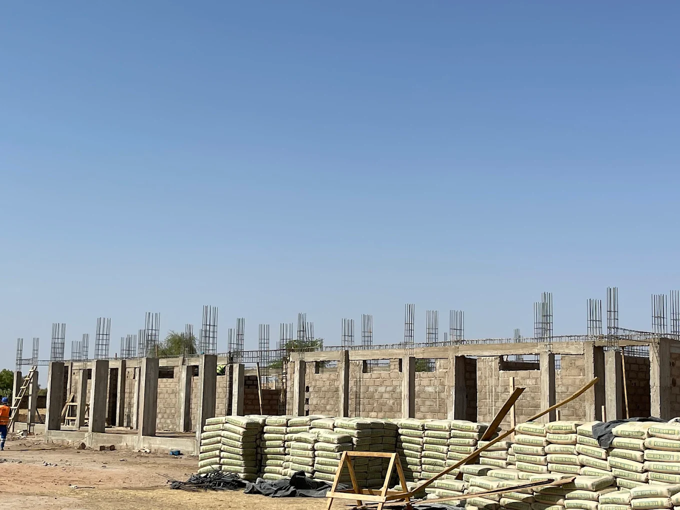 Fondations chantier – vue panoramique